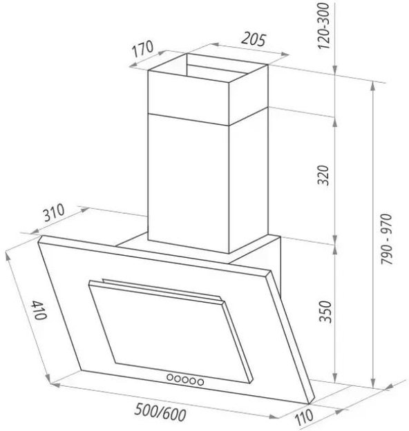 Кухонная вытяжка MAUNFELD Tower C 50 слоновая кость (фото 9) Кухонная вытяжка MAUNFELD Tower C 50 слоновая кость (preview 9)