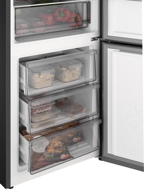 Отдельностоящий холодильник с инвертором Weissgauff WRK 185 Total NoFrost Inverter Black Glass (preview 10)