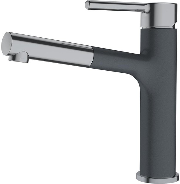 Смеситель Franke Centro с выдвижным шлангом оптика стали/графит (preview 1)