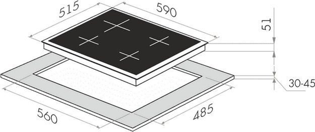 Газовая варочная панель MAUNFELD EGHG.64.3CW\G (preview 14)