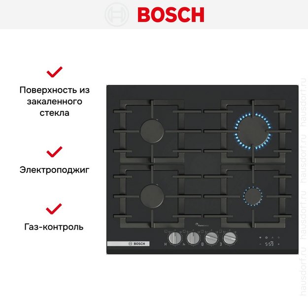 Газовая варочная панель Bosch PRP6A6H40R (preview 6)
