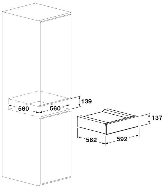 Встраиваемый выдвижной ящик для хранения Fulgor Milano FCLD 150 BK (preview 7)