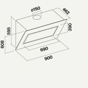 Вытяжка Falmec Quasar Top (A+) 90 Fasteel (preview 3)