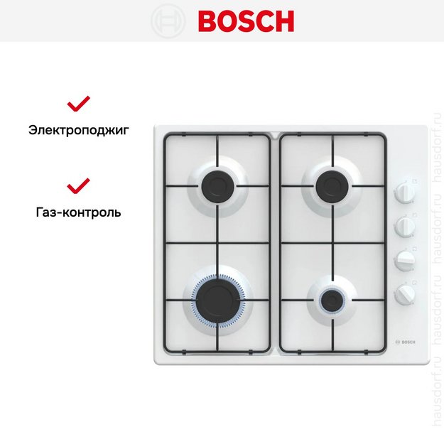 Газовая варочная панель Bosch PBP6C2K80O (preview 6)