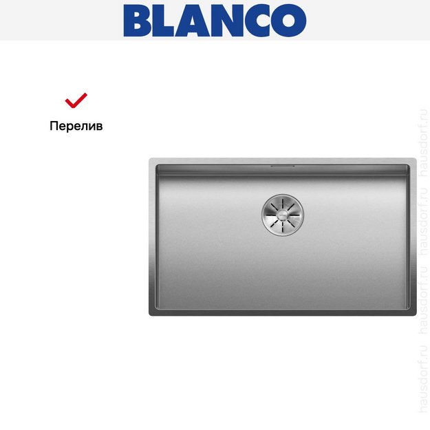 Мойка BLANCO CLARON 700-U нержавеющая сталь Durinox (preview 7)