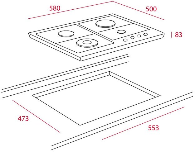 Варочная панель Teka EH 60 4G AI AL TR CI NAT VANIL. OS (preview 2)