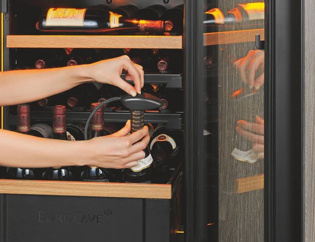 Встраиваемый двухтемпературный винный шкаф EuroCave D-INSP-M I-090019-M (preview 3)