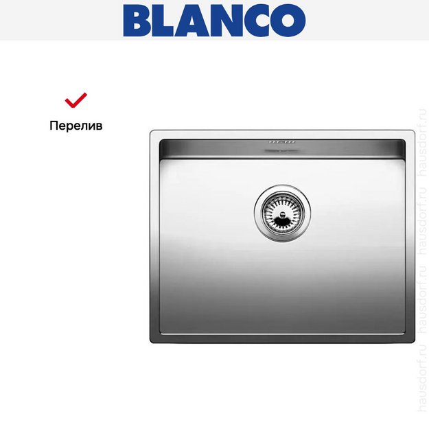 Мойка Blanco Claron 500-IF/N нержавеющая сталь (preview 6)