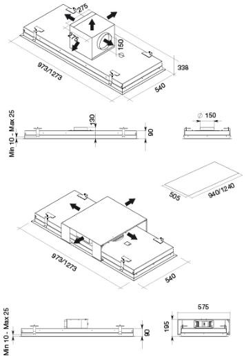 Встраиваемая вытяжка FALMEC STELLA PLUS IS.90 STAINLESS STEEL (preview 4)