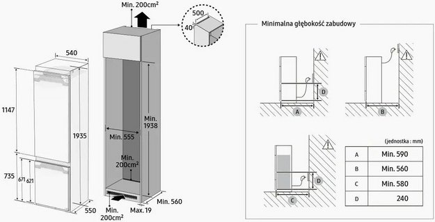 Встраиваемый холодильник Samsung BRB30715EWW/EF (фото 14) Встраиваемый холодильник Samsung BRB30715EWW/EF (preview 14)