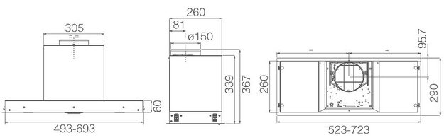 Встраиваемая вытяжка Elica HIDDEN 2.0 BL MAT/A/52 (фото 5) Встраиваемая вытяжка Elica HIDDEN 2.0 BL MAT/A/52 (preview 5)