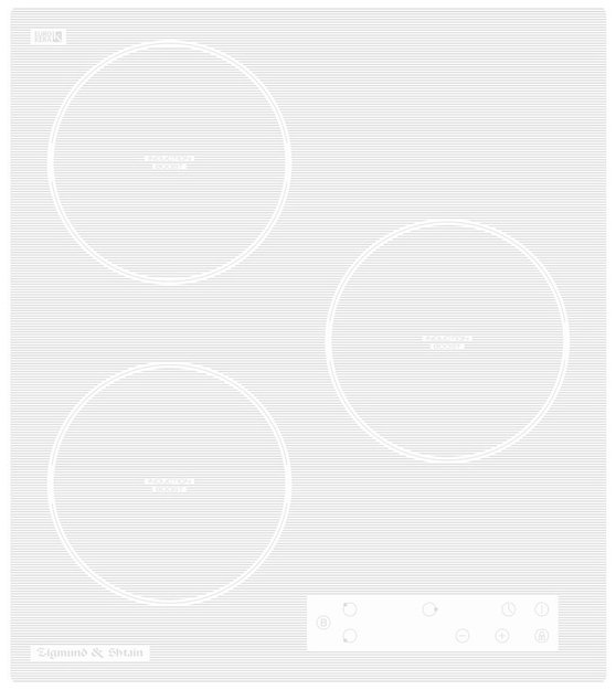 Встраиваемая электрическая варочная панель Zigmund Shtain CI 33.4 W (фото 1) Встраиваемая электрическая варочная панель Zigmund Shtain CI 33.4 W (preview 1)