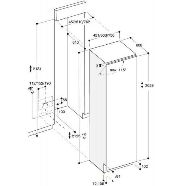 Встраиваемый морозильник Gaggenau RF 461-301 (фото 2) Встраиваемый морозильник Gaggenau RF 461-301 (preview 2)