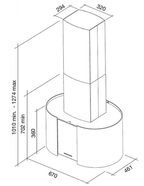 Вытяжка Falmec Mirabilia isola 67 Elektra Vetro (800) ECP (фото 4) Вытяжка Falmec Mirabilia isola 67 Elektra Vetro (800) ECP (preview 4)
