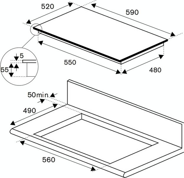 Варочная панель Bertazzoni P604I1B26NV (preview 4)