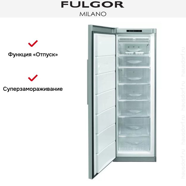 Встраиваемый морозильный шкаф Fulgor Milano FFSI 350 NFED X (preview 5)