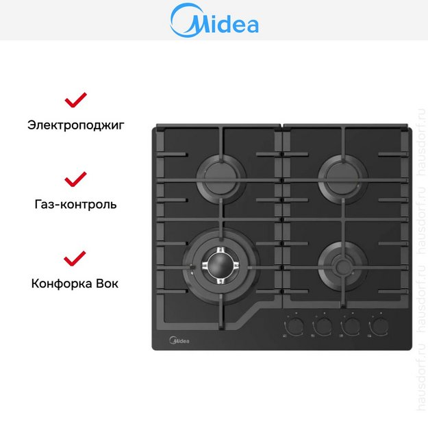 Варочная панель Midea MG593TGB (preview 5)