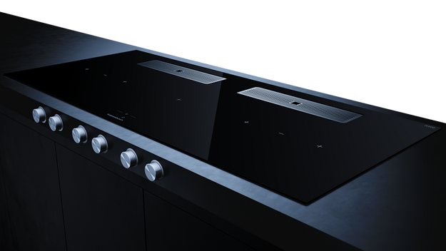 Индукционная варочная поверхность с вытяжкой Kuppersbusch KMI 12850.0 SR-E Silver Chrome (preview 3)