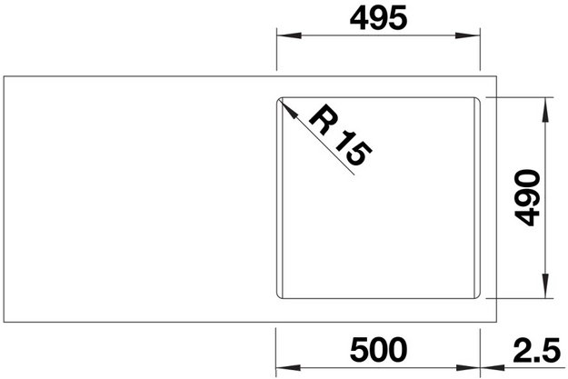 Мойка BLANCO NAYA 5 Silgranit серый беж (фото 3) Мойка BLANCO NAYA 5 Silgranit серый беж (preview 3)