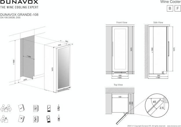 Винный шкаф Dunavox DX-108.330DC (фото 7) Винный шкаф Dunavox DX-108.330DC (preview 7)