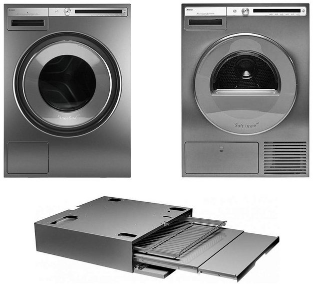 Asko Logic 12 (стиральная машина W4086C.T/3 + сушильная машина T408HD.T.P + выдвижная полка с корзиной HDB1153T) (preview 1)