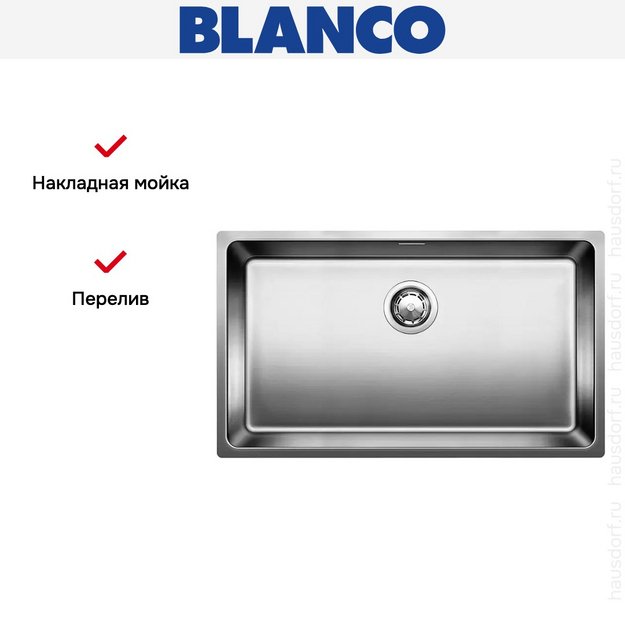 Мойка Blanco Andano 700-U нержавеющая сталь (preview 5)