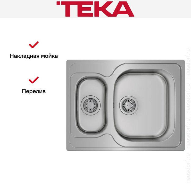 Мойка Teka UNIVERSE 60 T-XP 1/2B POLISHED (preview 5)