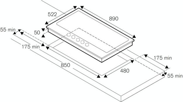 Варочная панель Bertazzoni P905LHERAG (preview 3)