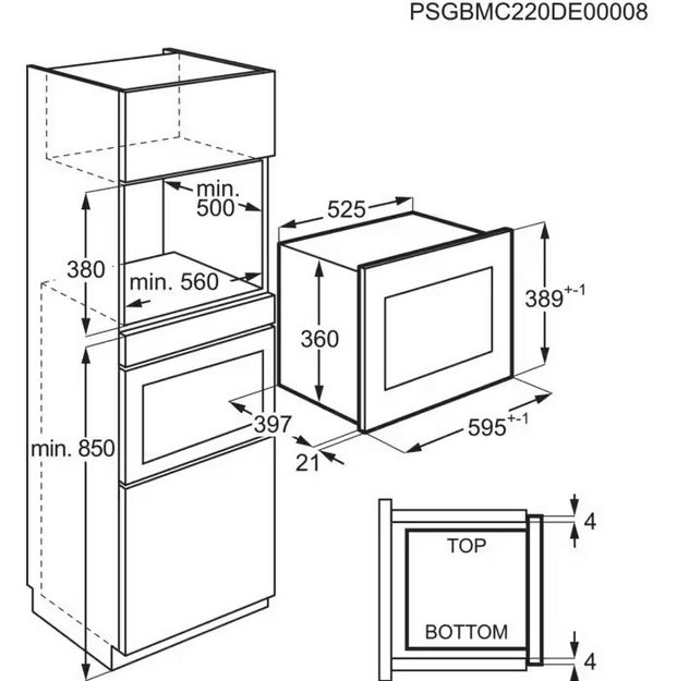 Встраиваемая микроволновая печь AEG NMB6G261TB (preview 9)