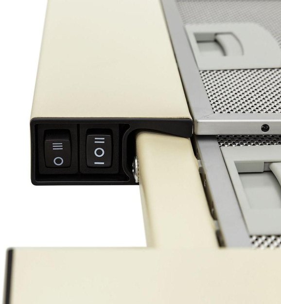 Встраиваемая вытяжка KRONA Kamilla slim 600 ivory (1 мотор) (preview 5)