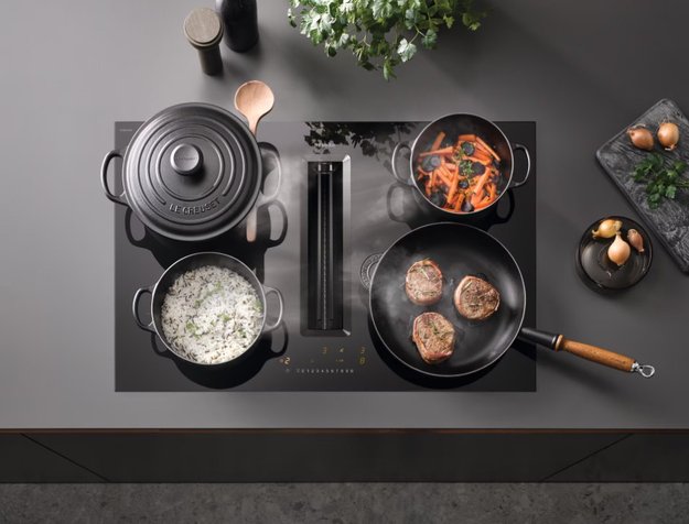 Варочная панель с вытяжкой Miele KMDA 7272 FL-U (фото 3) Варочная панель с вытяжкой Miele KMDA 7272 FL-U (preview 3)