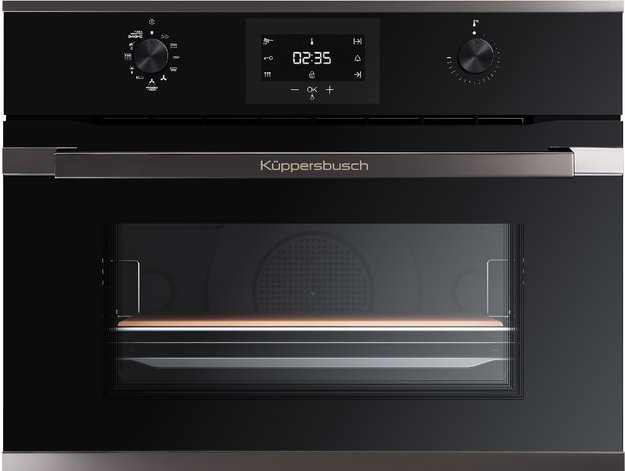 Компактный духовой шкаф Kuppersbusch CBP 6332.0 S2 Black Chrome (preview 1)