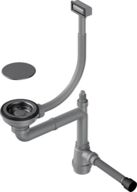 Арматура для одночашевых моек с прямоугольным переливом Omoikiri WK-1C GM (preview 1)