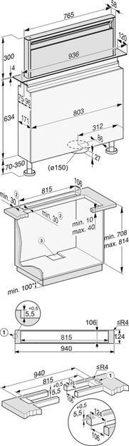 Встраиваемая в столешницу вытяжка Miele DAD 4941 Levantar (фото 6) Встраиваемая в столешницу вытяжка Miele DAD 4941 Levantar (preview 6)