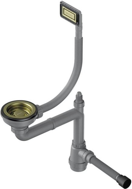 Арматура для одночашевых моек с универсальным прямоугольным переливом Omoikiri WK-1-UN LG (фото 1) Арматура для одночашевых моек с универсальным прямоугольным переливом Omoikiri WK-1-UN LG (preview 1)