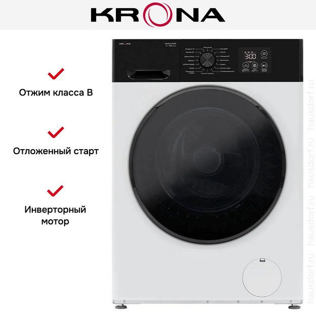 Стиральная машина KRONA RHENE WHITE 1000 6K WM (preview 14)