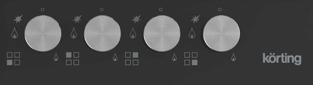 Газовая стеклянная варочная панель Korting HGG 6734 CTN (фото 2) Газовая стеклянная варочная панель Korting HGG 6734 CTN (preview 2)