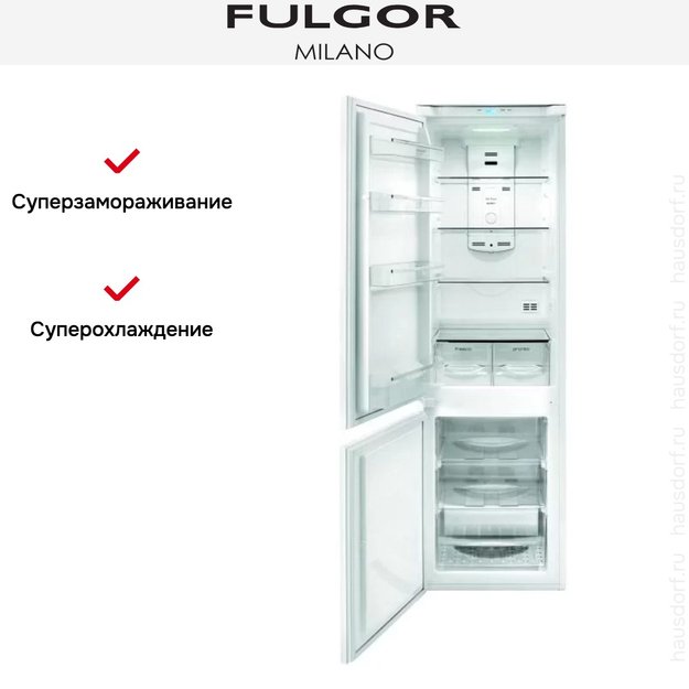 Встраиваемый холодильник Fulgor Milano FBC 342 TNF ED (фото 3) Встраиваемый холодильник Fulgor Milano FBC 342 TNF ED (preview 3)