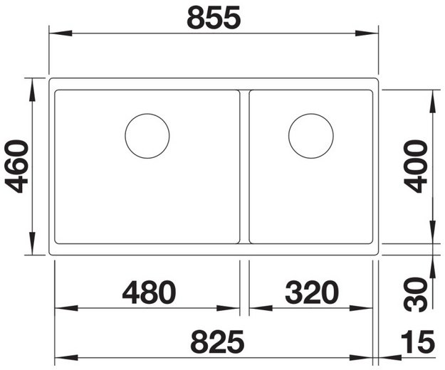 Мойка BLANCO SUBLINE 480/320-U Silgranit белый (фото 3) Мойка BLANCO SUBLINE 480/320-U Silgranit белый (preview 3)