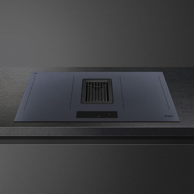 Индукционная варочная панель со встроенной вытяжкой Smeg HOBD182DG (preview 2)