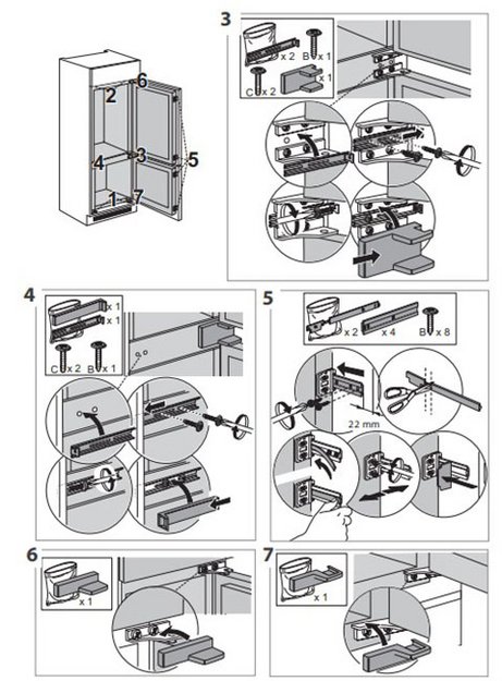 Встраиваемый холодильник Franke FCB 360 V NE D (preview 5)
