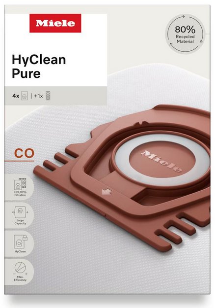 Комплект мешков-пылесборников Miele HyClean Pure CO с фильтром (фото 1) Комплект мешков-пылесборников Miele HyClean Pure CO с фильтром (preview 1)