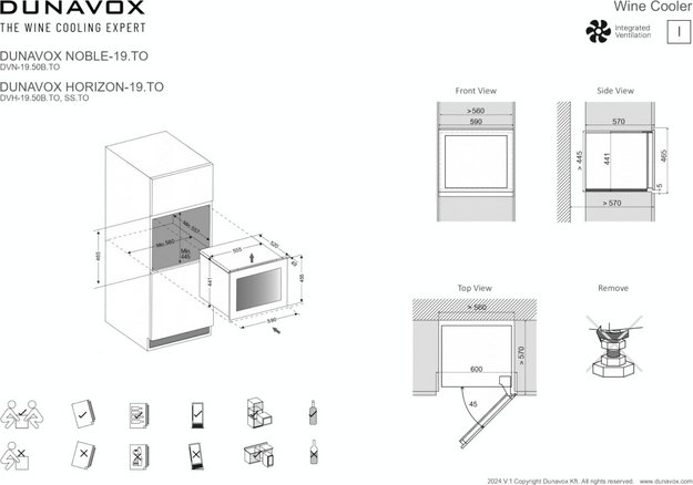 Встраиваемый винный шкаф Dunavox DVH-19.50C.TO (фото 11) Встраиваемый винный шкаф Dunavox DVH-19.50C.TO (preview 11)
