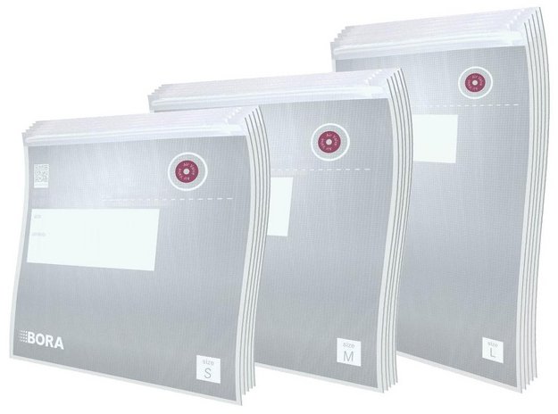 Набор пакетов для вакуумирования (5 x 0,6 л / 5 x 1,5 л / 5 x 2,1 л) QVac BORA QVACVBES (preview 1)