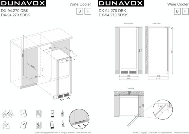Винный шкаф Dunavox DX-94.270DCK (фото 6) Винный шкаф Dunavox DX-94.270DCK (preview 6)