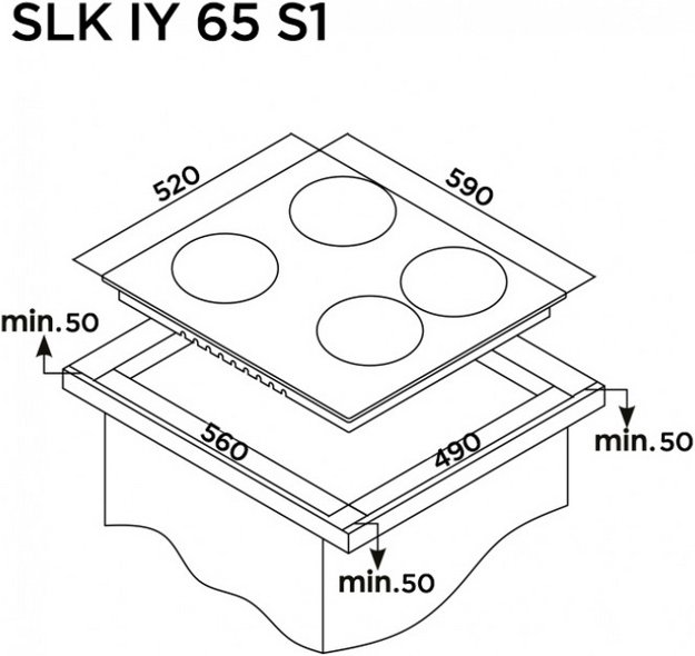 Индукционная варочная панель Schaub Lorenz SLK IY65S1 (фото 6) Индукционная варочная панель Schaub Lorenz SLK IY65S1 (preview 6)