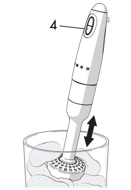 Набор аксессуаров для погружного блендера Smeg HBAC11CR (фото 4) Набор аксессуаров для погружного блендера Smeg HBAC11CR (preview 4)