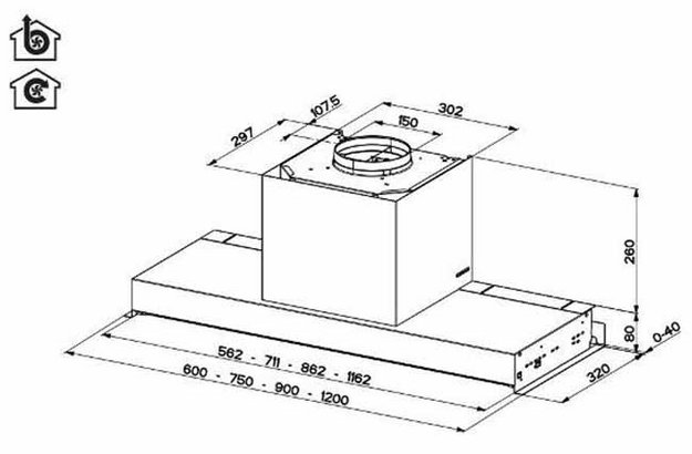 Вытяжка Faber IN-NOVA ZERO DRIP LITE A120 (preview 7)