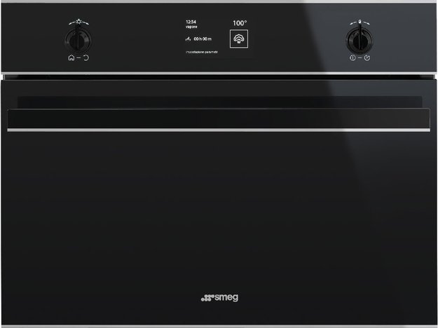 Компактный духовой шкаф комбинированный с пароваркой Smeg SF4603VCNX (фото 1) Компактный духовой шкаф комбинированный с пароваркой Smeg SF4603VCNX (preview 1)