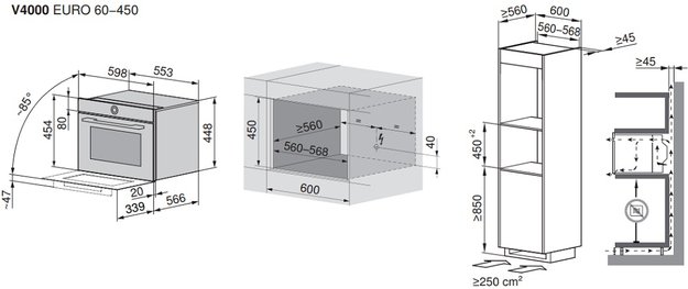 Встраиваемая микроволновая печь V-ZUG CombiMiwell V4000 45 CM4T-24025 (черное стекло) (фото 4) Встраиваемая микроволновая печь V-ZUG CombiMiwell V4000 45 CM4T-24025 (черное стекло) (preview 4)